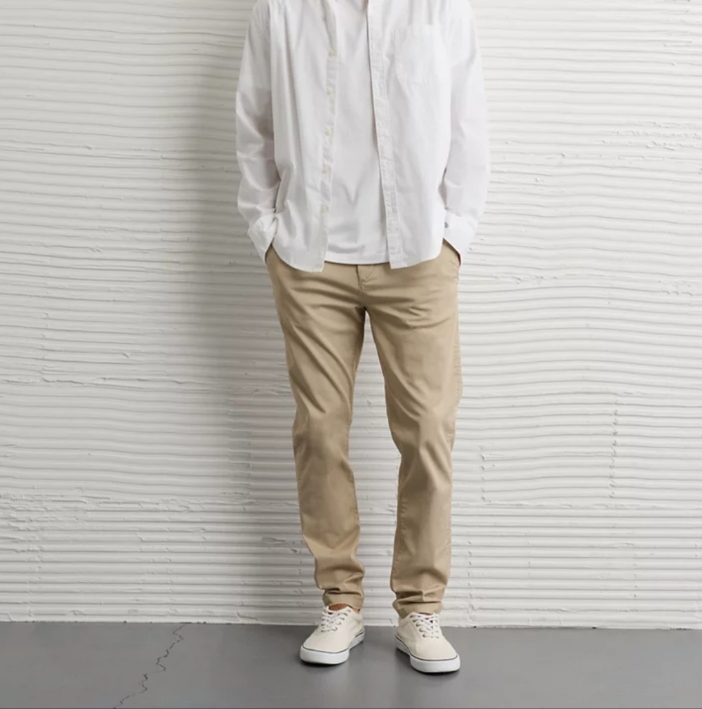 American Eagle Outfitters Men's Khaki Chinos XXS